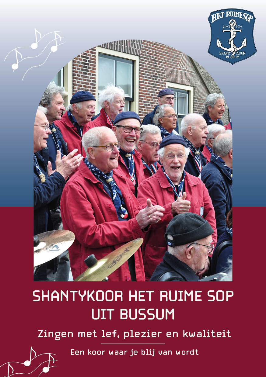 A5 Brochure Shantykoor het ruime sop